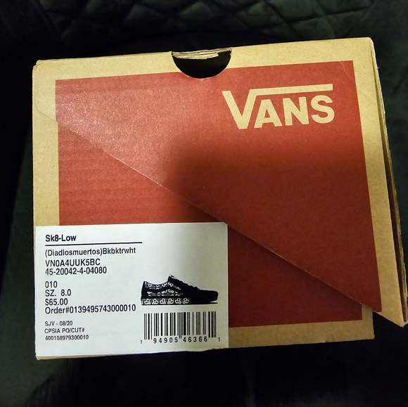 Vans Dia De Los Muertos Sk8 shoes. Rare find!!! - Picture 4 of 7